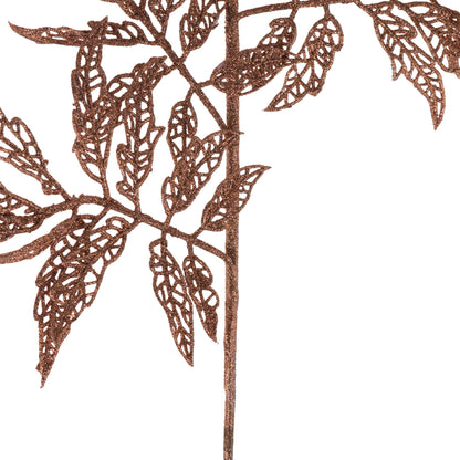 Vickerman 22" Rose Gold Glitter Sumac Artificial Christmas Spray. Includes 6 sprays per pack.