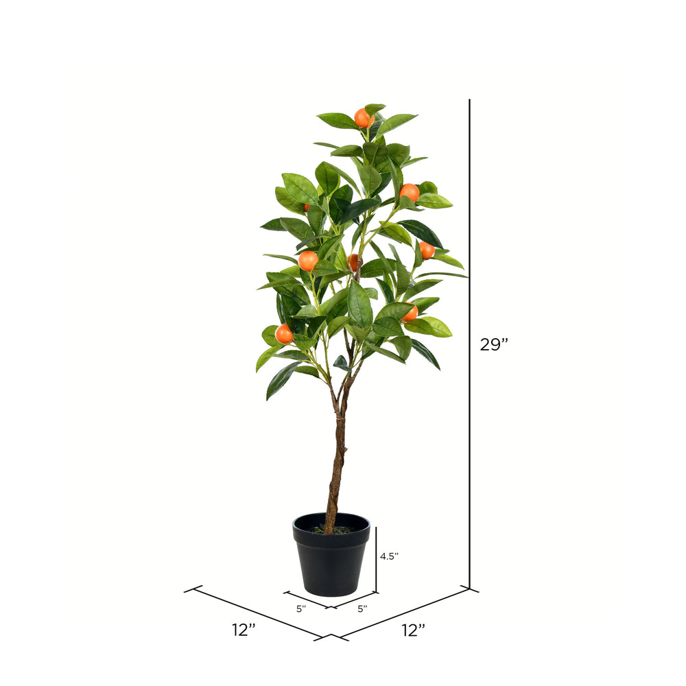 Vickerman 29" Artificial Potted Orange Tree.
