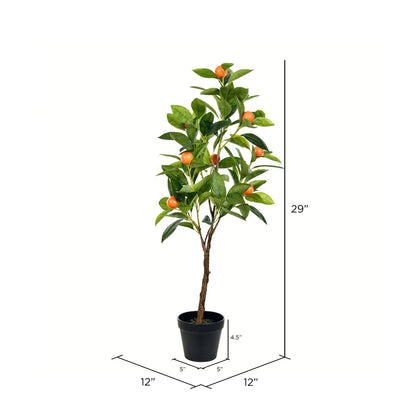 Vickerman 29" Artificial Potted Orange Tree.