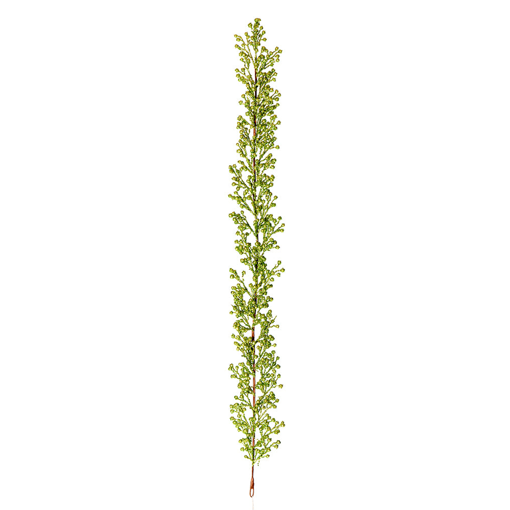 Vickerman 6' Lime Glitter Berry Artificial Christmas Garland Unlit