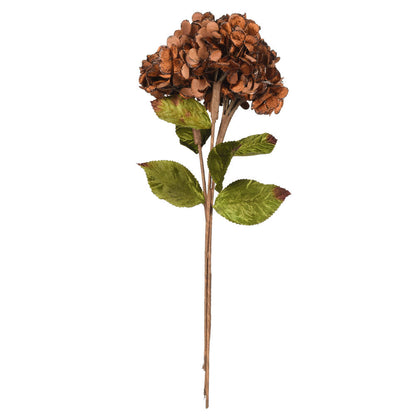 Vickerman 17" Artificial Mocha Hydrangea Christmas Spray 3 per bag