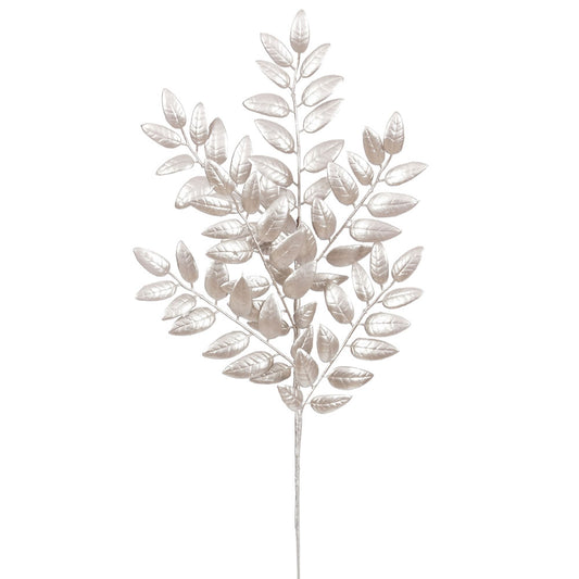 Vickerman 22" Champagne Glitter Honey Locust Artificial Christmas Spray. Includes 6 sprays per pack.