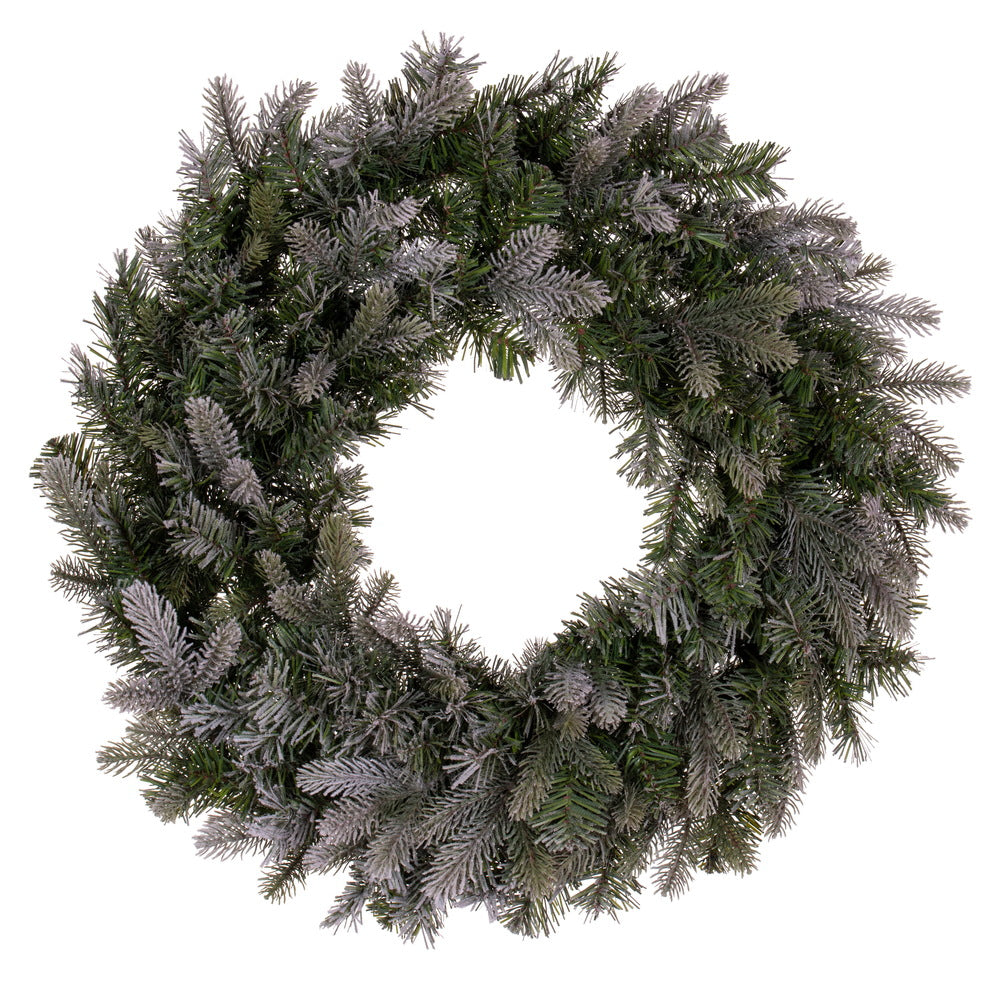 Vickerman 24" Frosted Douglas Fir Artificial UnLit Wreath.