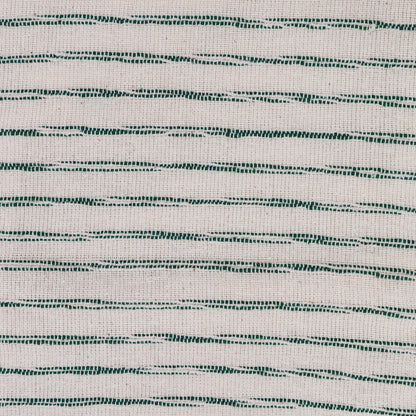 Vickerman 20" x 8" Green Stripe Cotton Stocking