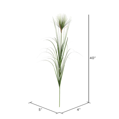 Vickerman 40" Artificial Green Grass Spray. Includes 6 sprays per pack.