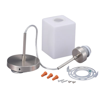 ASD Lighting Mini-Pendant 1xE26 60W 120V Satin Nickel ETL