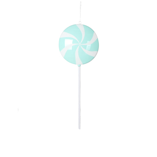 Vickerman 26" Seafoam Flat Round Lollipop on stick.