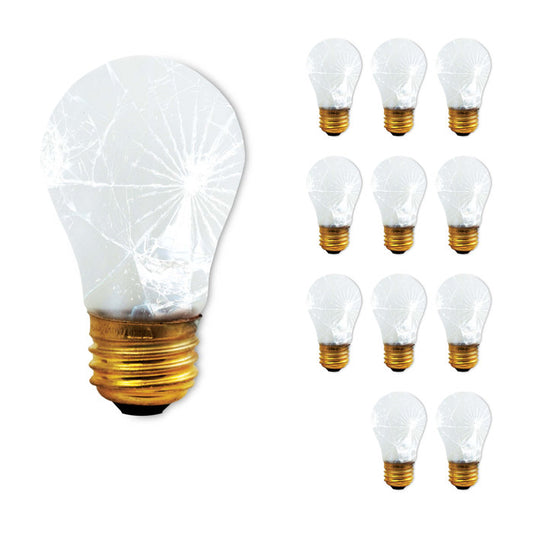 BULBRITE INCANDESCENT A15 MEDIUM SCREW (E26) 40W DIMMABLE LIGHT BULB 2700K/WARM WHITE 12PK (108040)