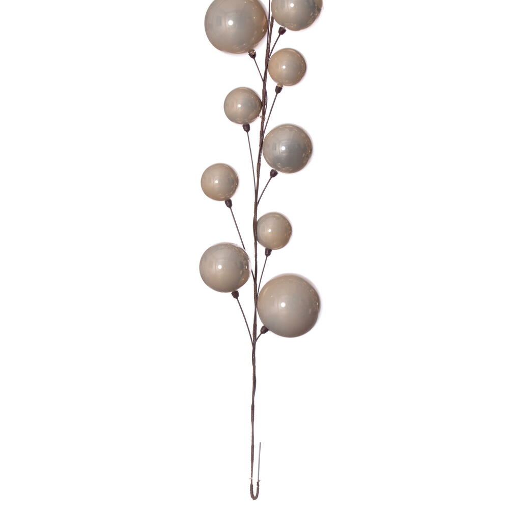 Vickerman 10' Oat Pearl Branch Ball Wire Garland.