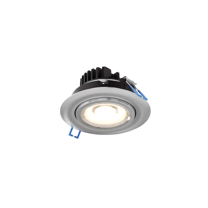 Dals Lighting 4-Inch Round Recessed Gimbal Light, 3000K/5CCT Selectable, 120V/120|277|347V Selectable