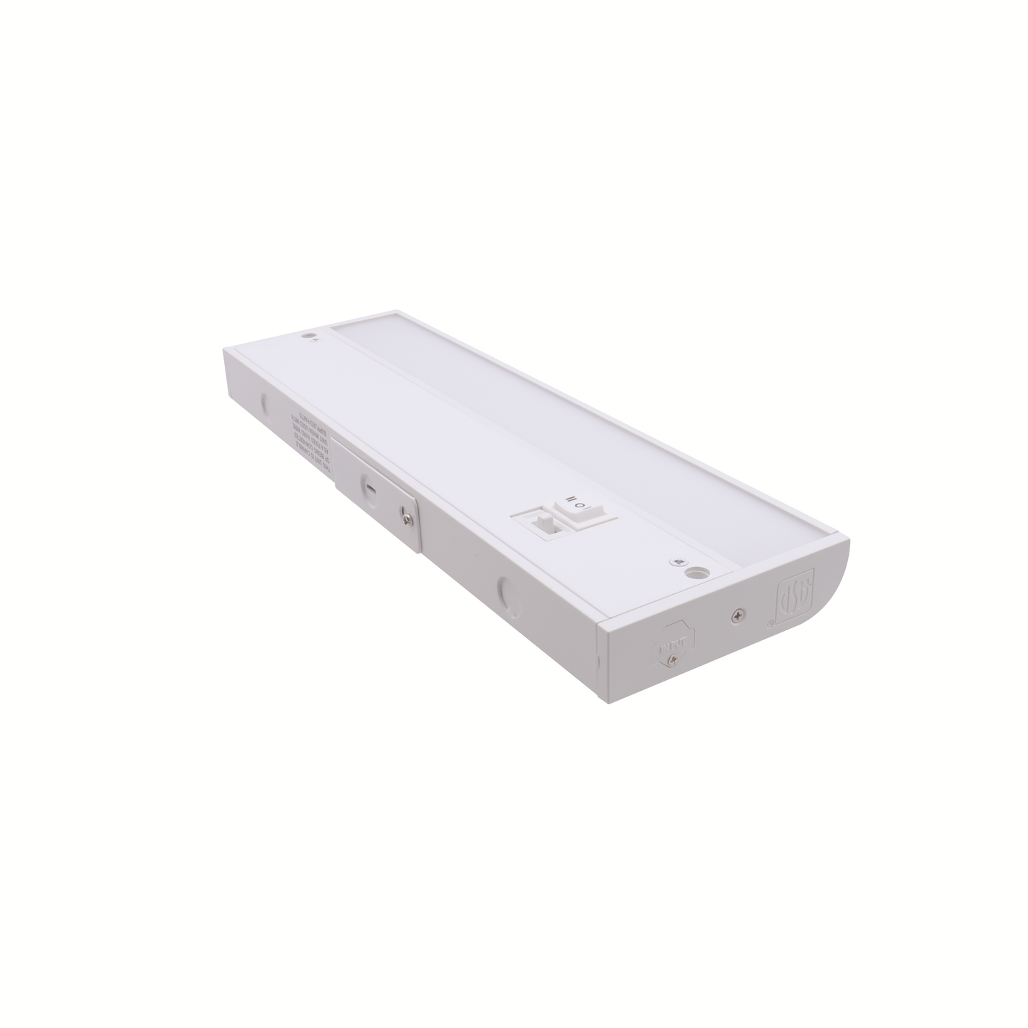 ASD Lighting LED Under Cabinet Linear 18" 8W 120V Dimmable CCT Selectable 2700/3000/4000K Hardwired or Plug-in, Linkable, Hi/Low Switch, White UL