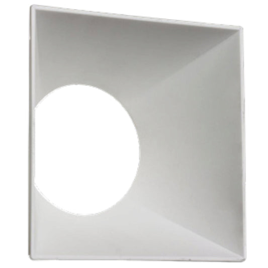 Westgate Lrd Series 4In Square Color Trim - White, Residential Lighting, White Finish