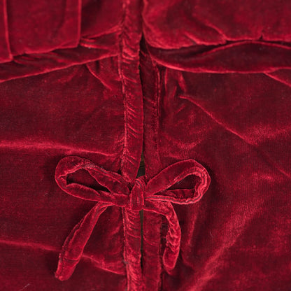 Vickerman 60" Plush Wine Velvet Christmas Tree Skirt