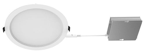 Westgate 120/277V 8In Baffle Round Slim Panel Light, 1900 Lumens 40K, 90 Cri, 0-10V, UL ES JA8, Residential Lighting, 24W, 1900 Lumens, 4000K, White Finish, 0~10V Dimmable