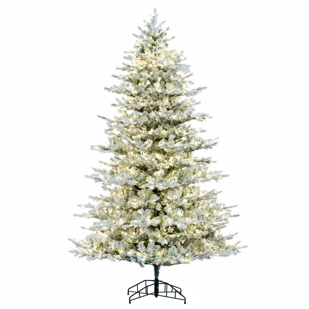 Vickerman 9' x 66" Flocked Kiana Artificial Christmas Tree Dura-Lit® LED Warm White Mini Lights