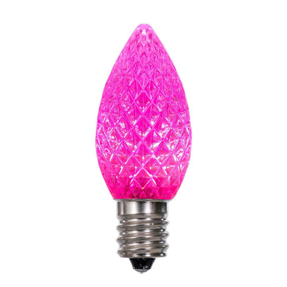 Vickerman C7 LED Pink Faceted Twinkle Bulb bag of 25