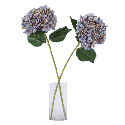 Vickerman 33'' Artificial Lavender Hydrangea Spray. Includes 2 sprays per pack.
