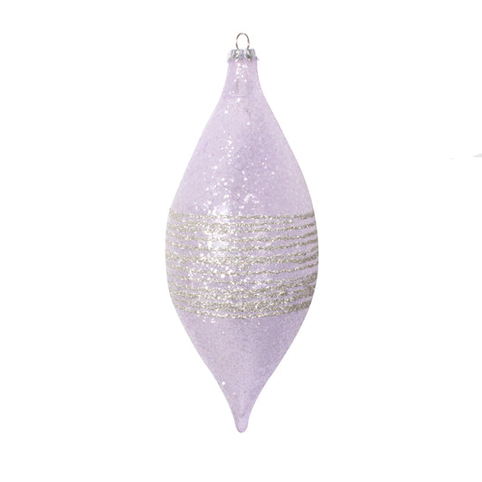 Vickerman 7" Light Purple Shuttle Ornament 4 per bag.