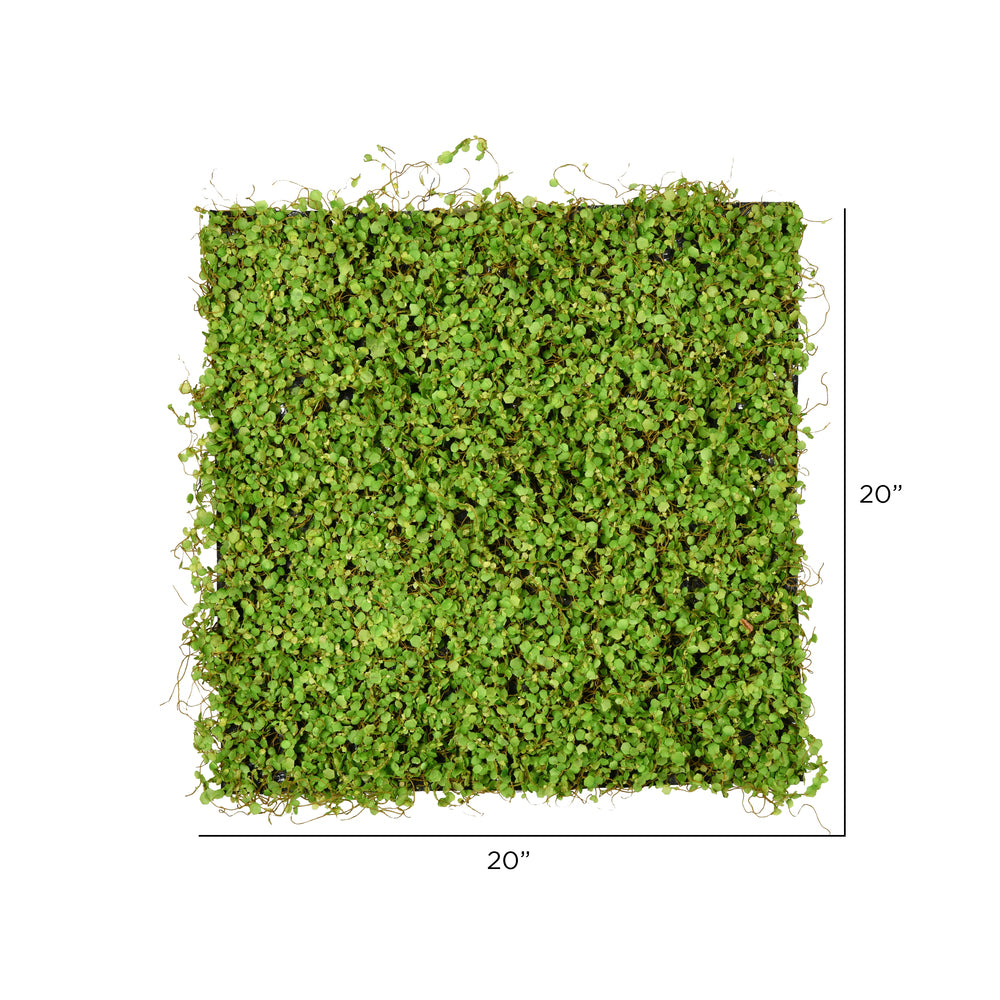 Vickerman 19.5'' Artificial Green Leaves Square Matt.