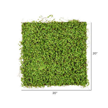 Vickerman 19.5'' Artificial Green Leaves Square Matt.