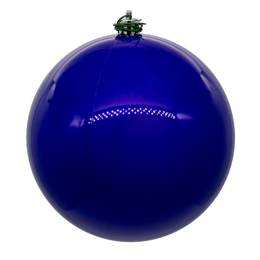 Vickerman 4" Purple Pearl UV Drilled Ball Ornament 6 per bag.