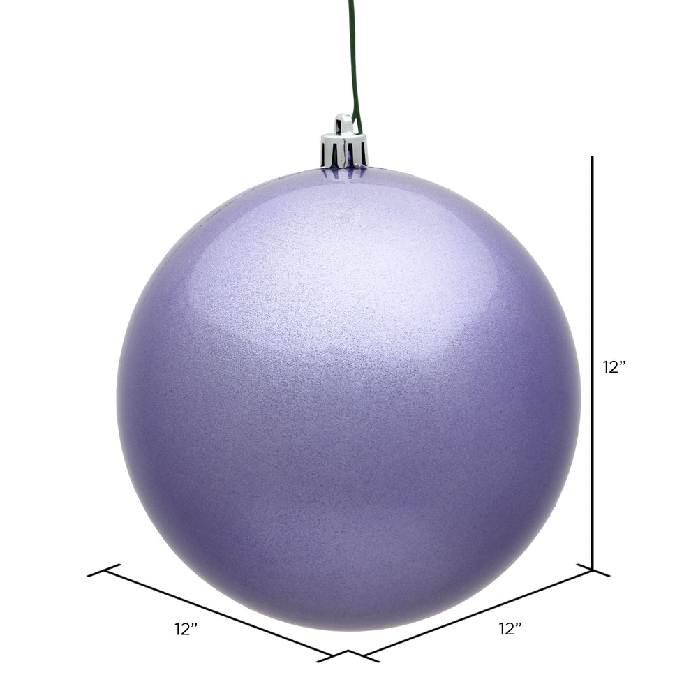 Vickerman 12" Lavender Candy Ball Ornament