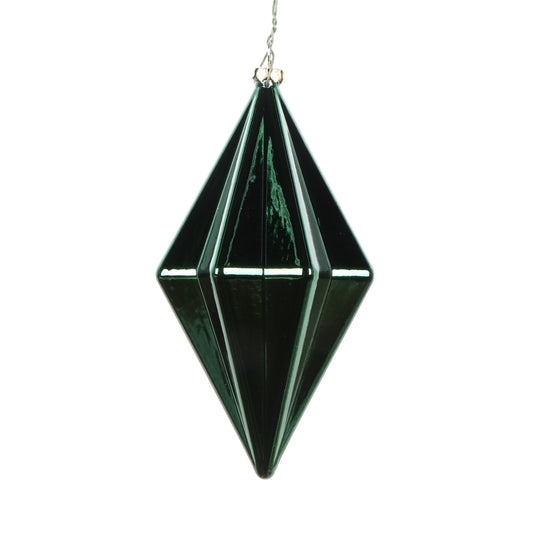 Vickerman 5.5" Midnight Green Shiny Finial Christmas Ornament 4 pieces per bag