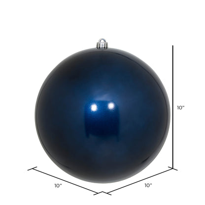 Vickerman 10" Midnight Blue Candy Ball Ornament