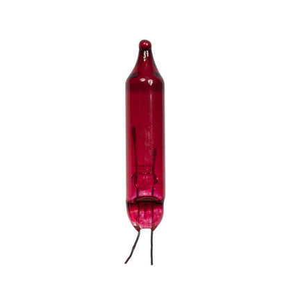 Vickerman Red-Colored Glass Incandescent Mini Bulb 2.5 Volt 100mA 500/Bag.