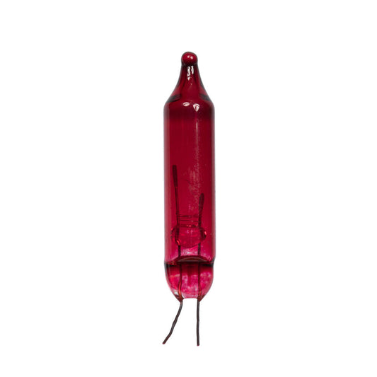 Vickerman Red-Colored Glass Incandescent Mini Bulb 2.5 Volt 100mA 500/Bag.