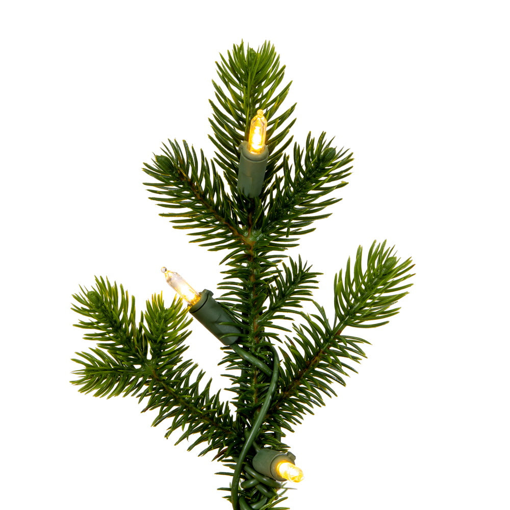 Vickerman 24" x 14" Bryson Spruce Artificial Christmas Tree Dura-Lit® LED Warm White Mini Lights