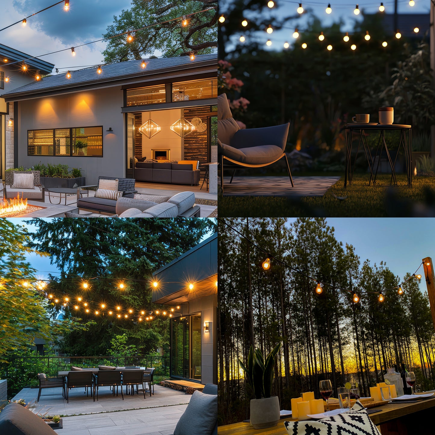 Bulbrite 810150 14-foot String Light Kit with Amber Fiesta F10 Incandescent Light Bulbs