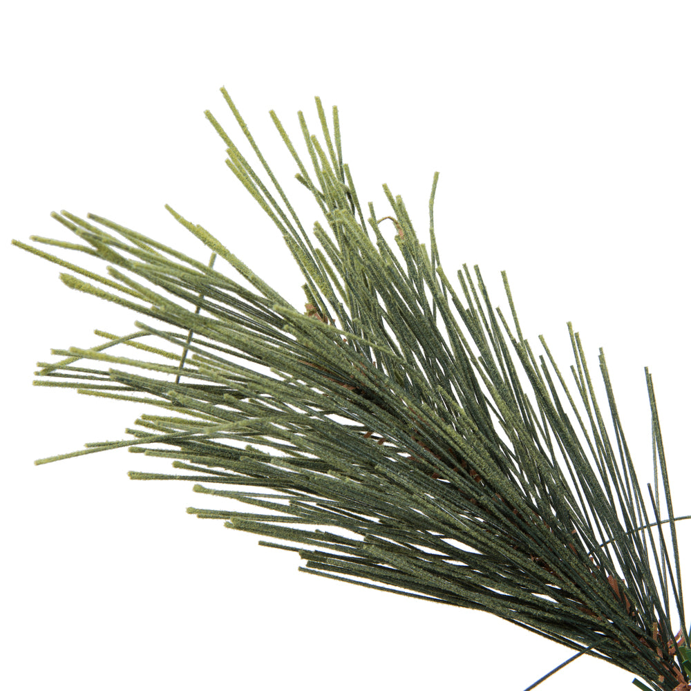 Vickerman 30" Emerald Mixed Fir Artificial Christmas Wreath Dura-Lit® Clear Mini Lights