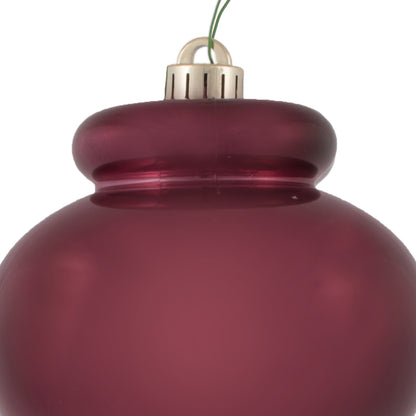 Vickerman 14" Burgundy Shiny Finial Ornament