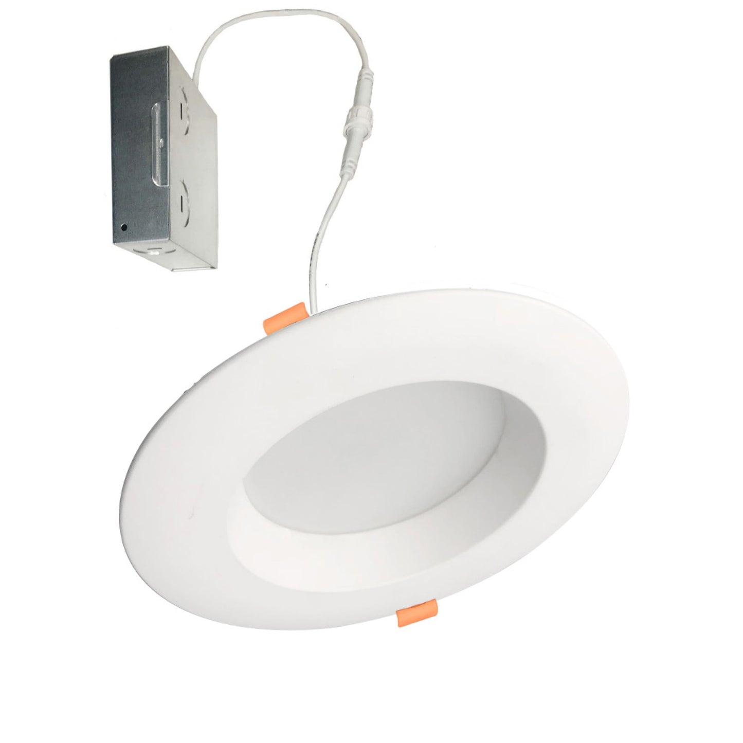 Bulbrite 6 in. Canless, 75-Watt Equivalent, New Construction Integrated LED Recessed Light Kit with Metal JBOX