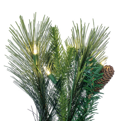 Vickerman 36" Emerald Mixed Fir Artificial Christmas Teardrop with Warm White LED Lights.