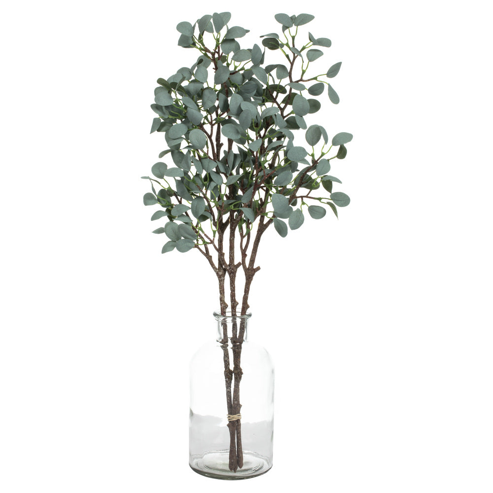 Vickerman 22" Artificial Gray Green Eucalyptus Branch Set of 3