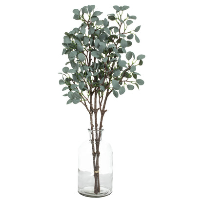 Vickerman 22" Artificial Gray Green Eucalyptus Branch Set of 3