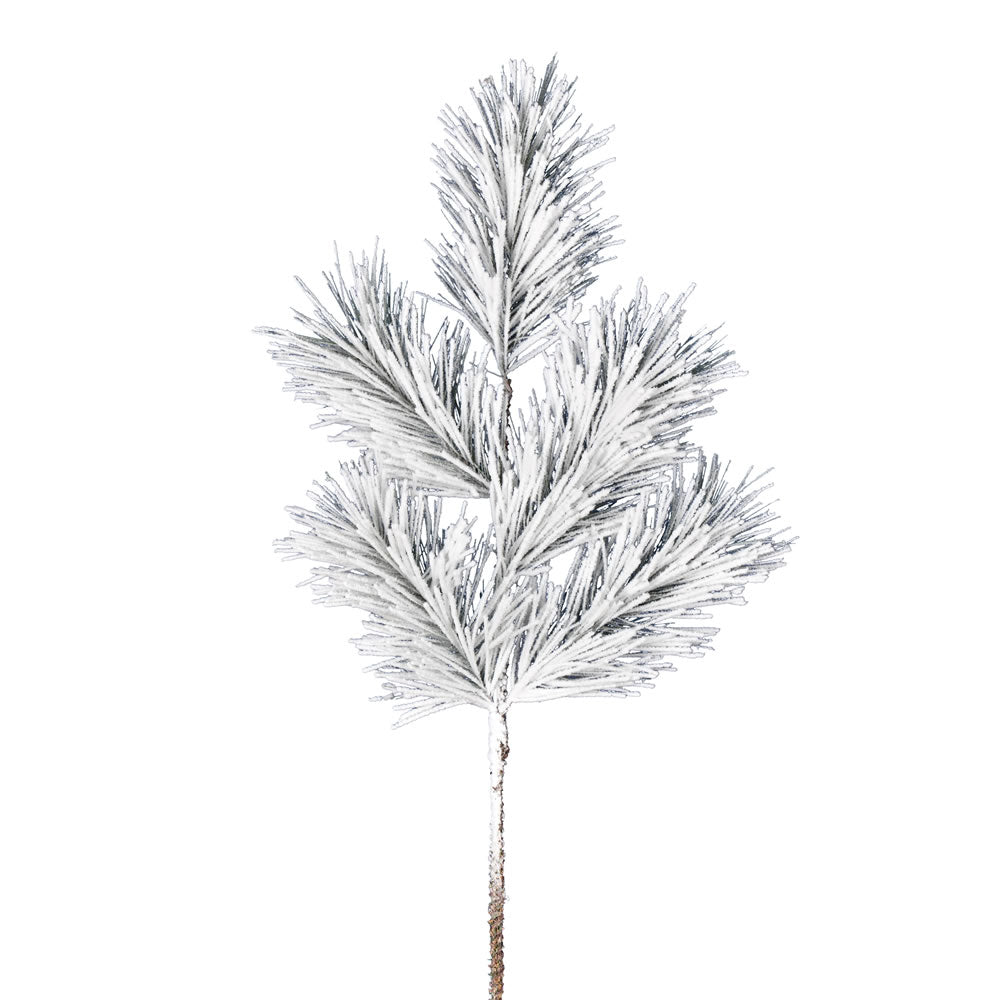 Vickerman 30" Frosted Beckett Pine Artificial Christmas Spray. Includes 3 sprays per pack.