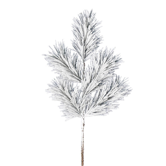 Vickerman 30" Frosted Beckett Pine Artificial Christmas Spray. Includes 3 sprays per pack.