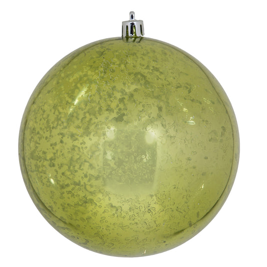 Vickerman 4.75" Lime Mercury Ball Ornament 4 per Bag.