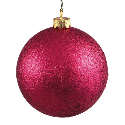 Vickerman 2.4" Wine Glitter Ball Ornament 24 per Bag