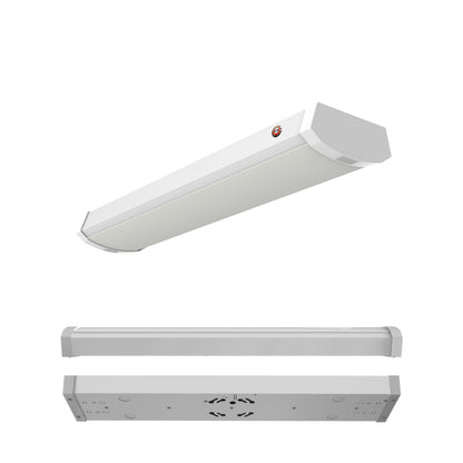 Bulbrite 773505 2 ft. Integrated 5 Color Selectable LED Dimmable Wraparound Light W/ Battery Backup (120-277v), 2300 Lumens, White