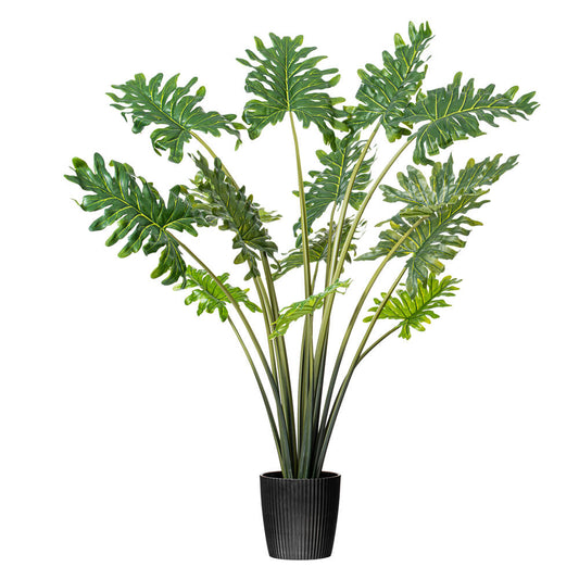 Vickerman 38" Artificial Potted Grand Philodendron Bush.