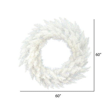 Vickerman 60" Sparkle White Spruce Artificial Christmas Wreath Unlit