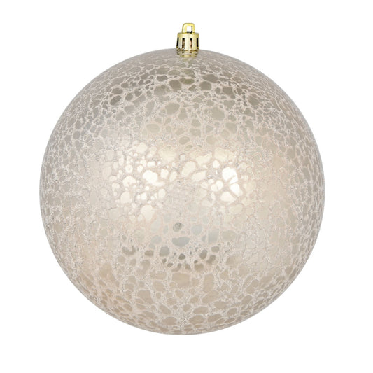 Vickerman 8" Champagne Crackle Ball Ornament