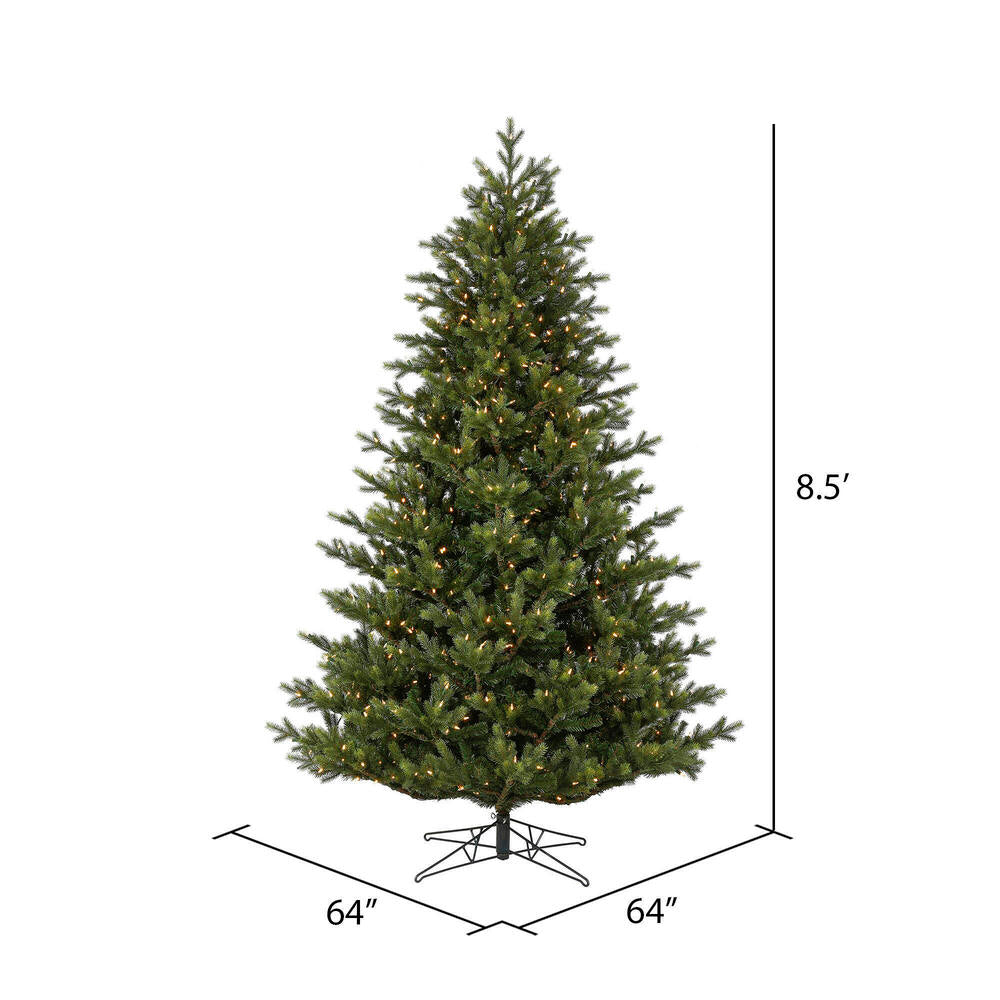 Vickerman 8.5' x 64" Welch Fraser Fir Artificial Christmas Tree with Warm White Dura-lit LED Lights