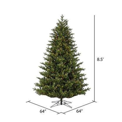 Vickerman 8.5' x 64" Welch Fraser Fir Artificial Christmas Tree with Warm White Dura-lit LED Lights