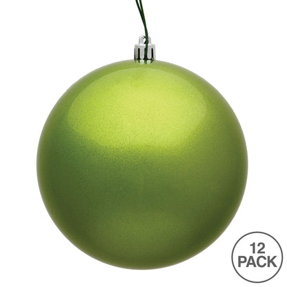 Vickerman 3" Lime Candy Ball Ornament 12 per Bag