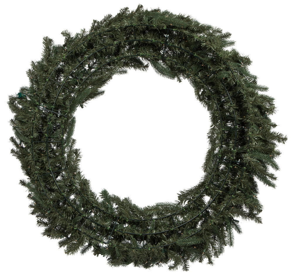 Vickerman 60" Colorado Spruce Artificial Christmas Wreath Warm White LED Lights